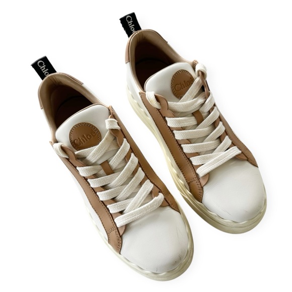 Chloé • Lauren Low-Top Leather Sneakers - Picture 12 of 16